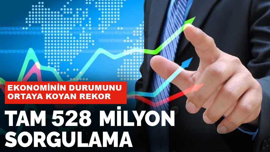 Ekonominin durumunu ortaya koyan rekor: Tam 528 milyon sorgulama