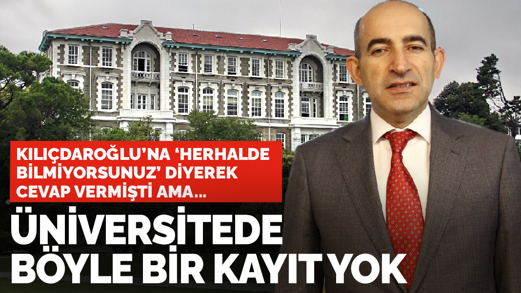 Melih Bulu'nun Boğaziçi Üniversitesi'nde ders verdiği yönünde kayıt yok