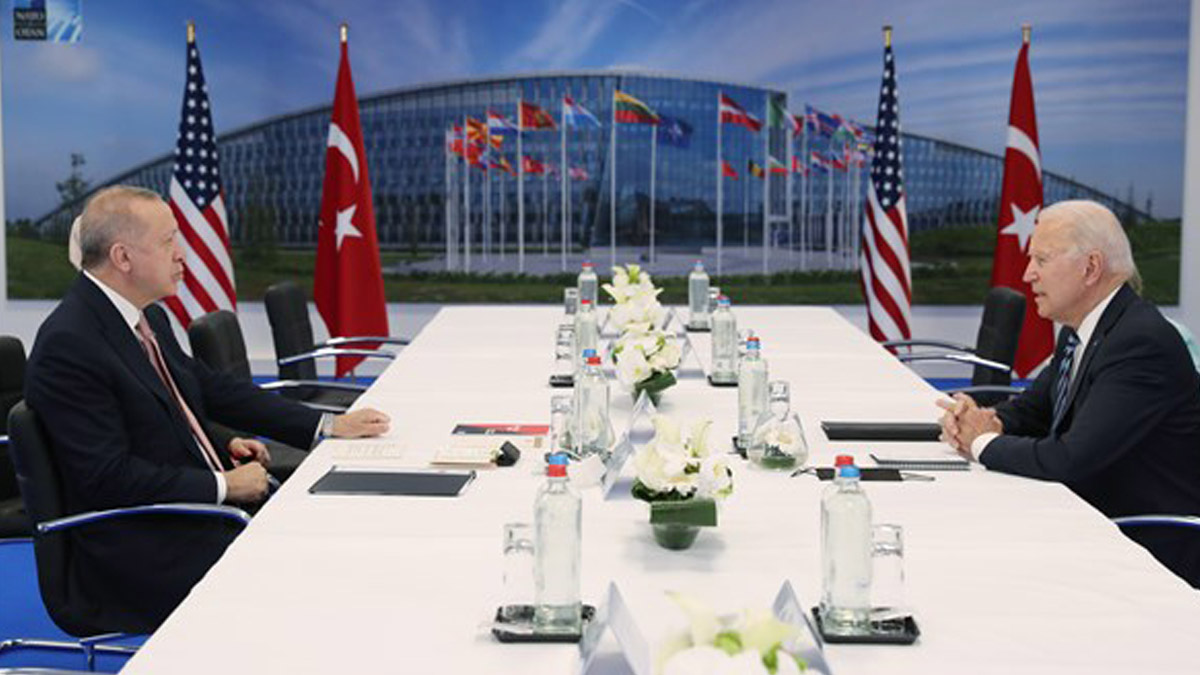 Erdoğan ve Biden bir araya geldi