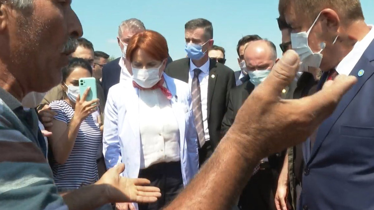 Akşener'i gören çiftçiler isyan edip dert yandı: Böyle ülke yönetilir mi?