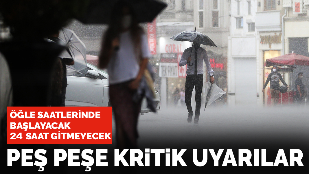 Öğle saatlerinde başlayacak, 24 saat gitmeyecek | 15 Haziran 2020 hava durumu tahminleri