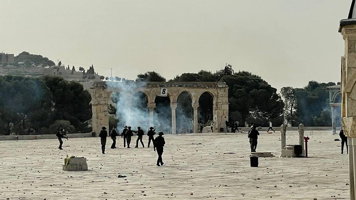 Filistinlilerin protestosuna İsrail polisi müdahale etti