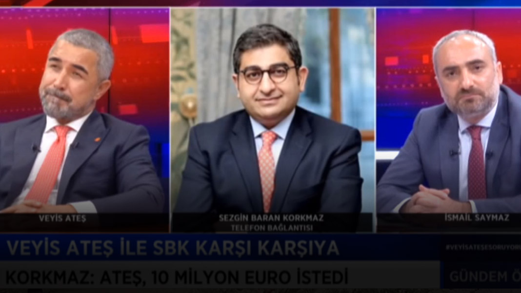Veyis Ateş'le Sezgin Baran Korkmaz canlı yayında karşı karşıya geldi
