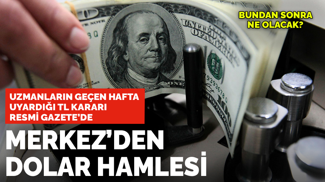 Uzmanların uyardığı TL kararı Resmi Gazete'de: Merkez Bankası'ndan döviz hamlesi