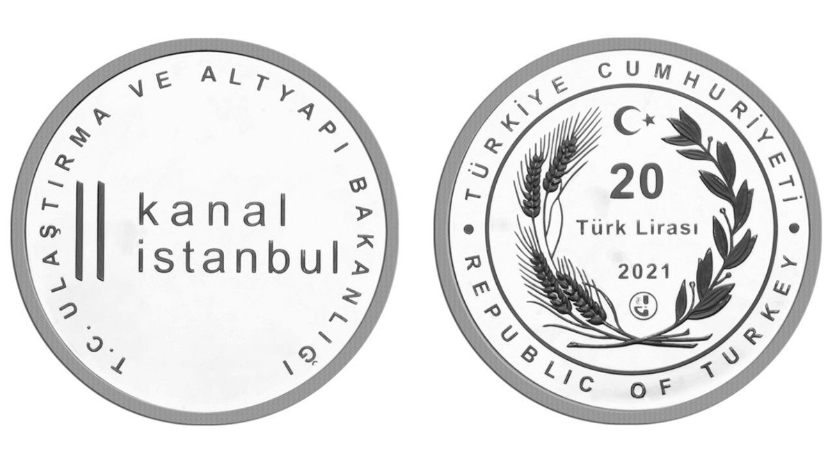 Kanal İstanbul için hatıra parası basıldı