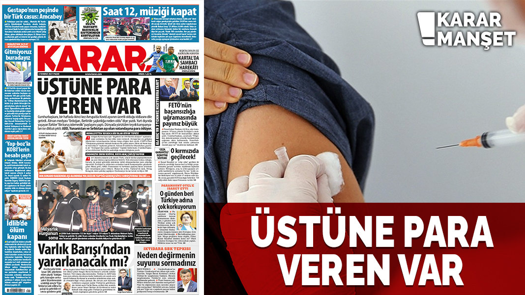 Üstüne para veren var