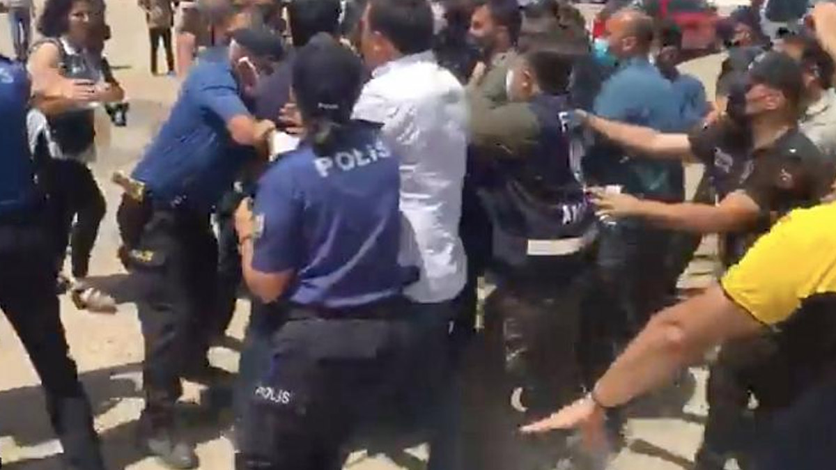HDP'nin, Gergerlioğlu için başlattığı Adalet Nöbeti'ne polis müdahalesi