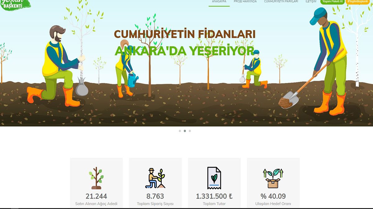 'Yeşilin Başkenti' kampanyasına vatandaşlardan yoğun ilgi