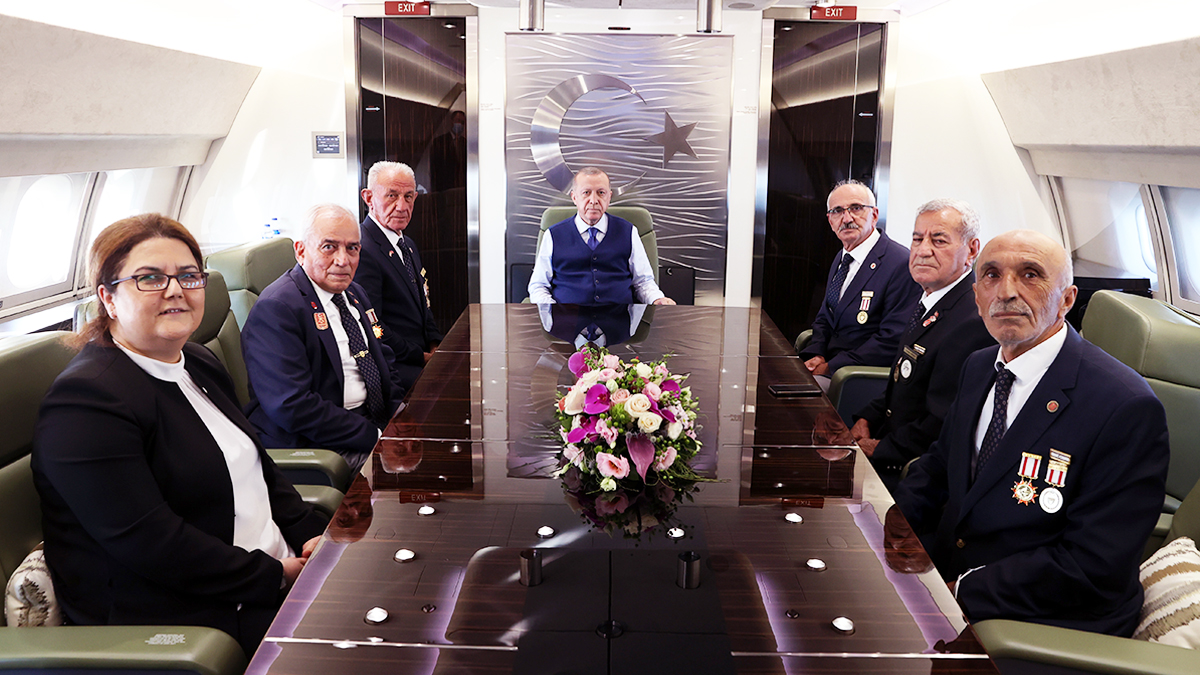 Erdoğan, Kıbrıs gazileri ile buluştu