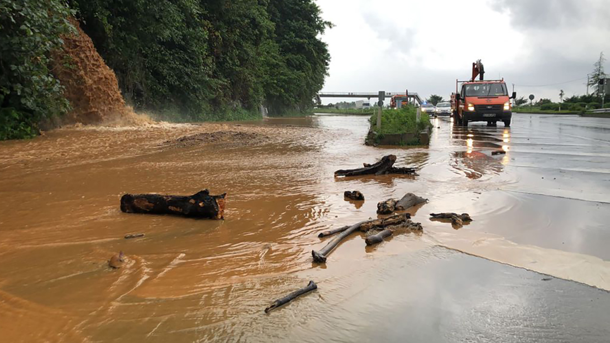 Rize'de yine dere taştı, ekipler devrede