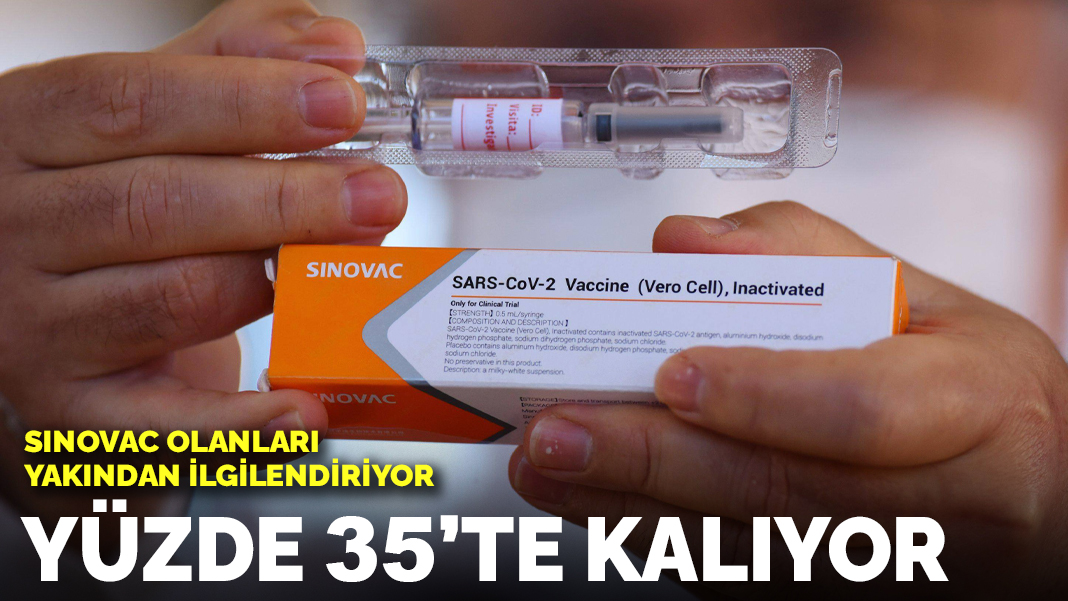 Sinovac aşısı araştırıldı: Yüzde 35'te kalıyor