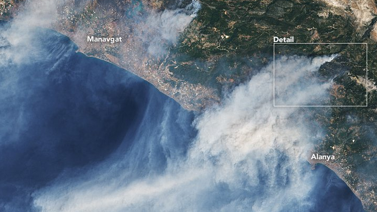 NASA yayınladı: Felaketin uydu görüntüleri