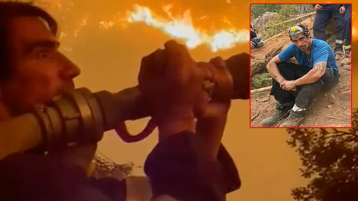 Dev hortumla alevlerin arasına dalan İbrahim Çelikkol'dan yeni mesaj!