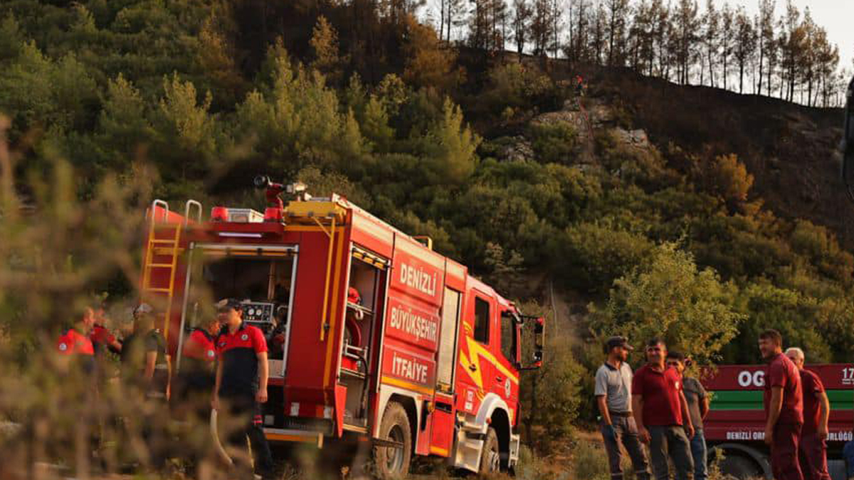 Denizli'den güzel haber! Orman yangını kontrol altında