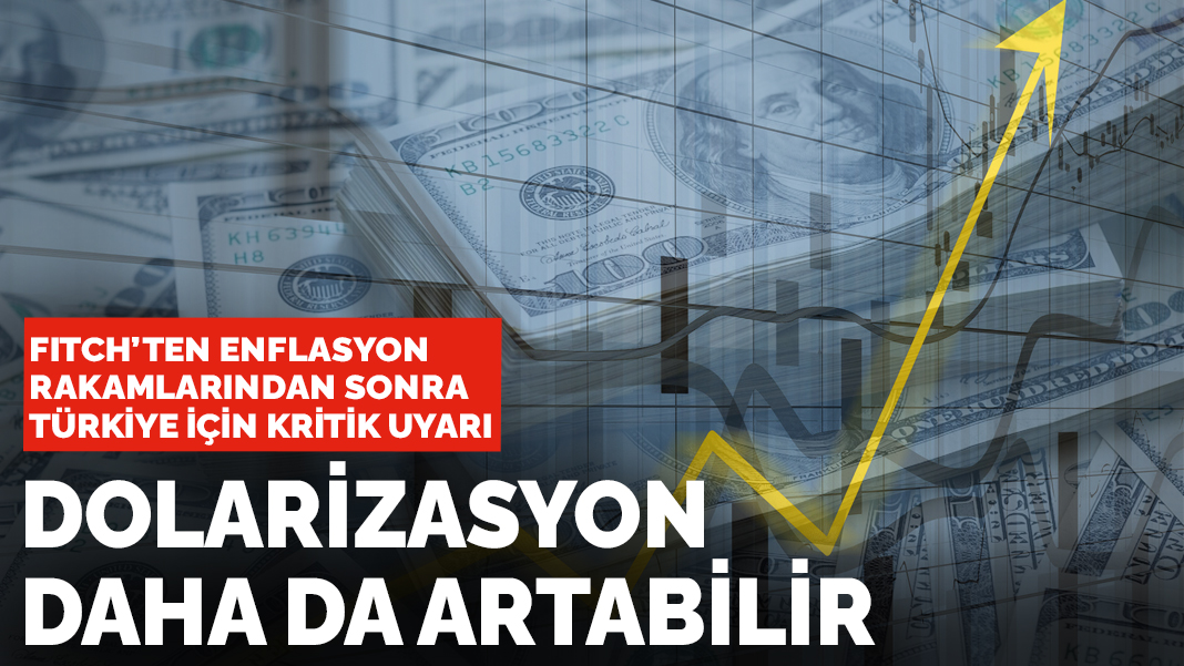 Fitch'ten enflasyon rakamları sonrası kritik uyarı: Türkiye'de dolarizasyon daha da artabilir