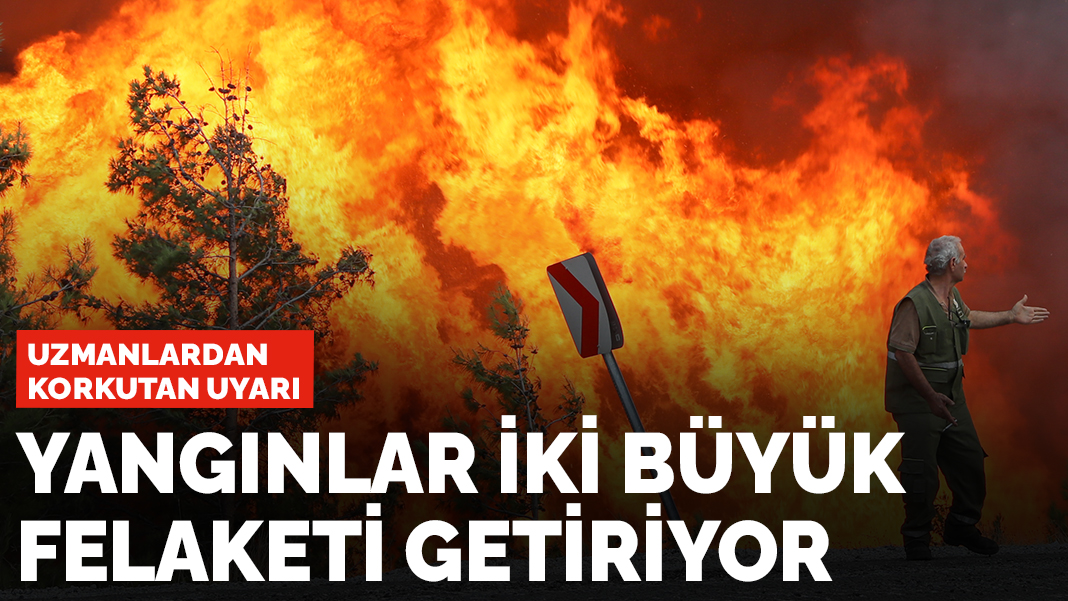 Uzmanlardan korkutan uyarı: Yangınlar beraberinde 2 büyük felaketi de getiriyor
