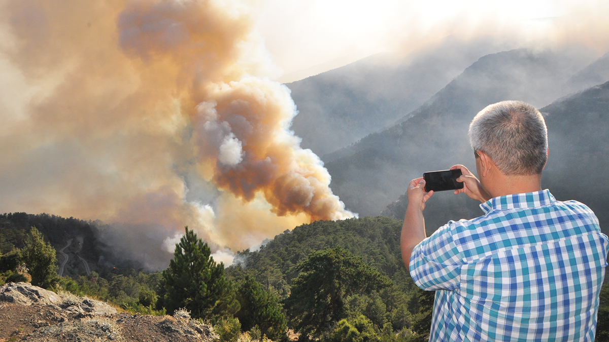 Köyceğiz'de başladı, Denizli sınırına ulaştı