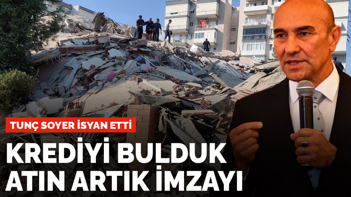 Tunç Soyer isyan etti: Krediyi bulduk, atın artık imzayı