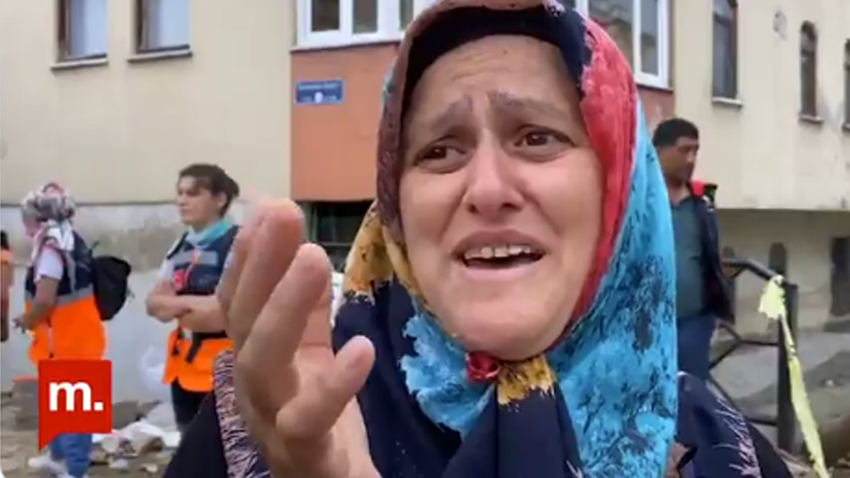 Sel sırasında yaşadıklarını anlatan bir vatandaş göz yaşlarına hakim olamadı