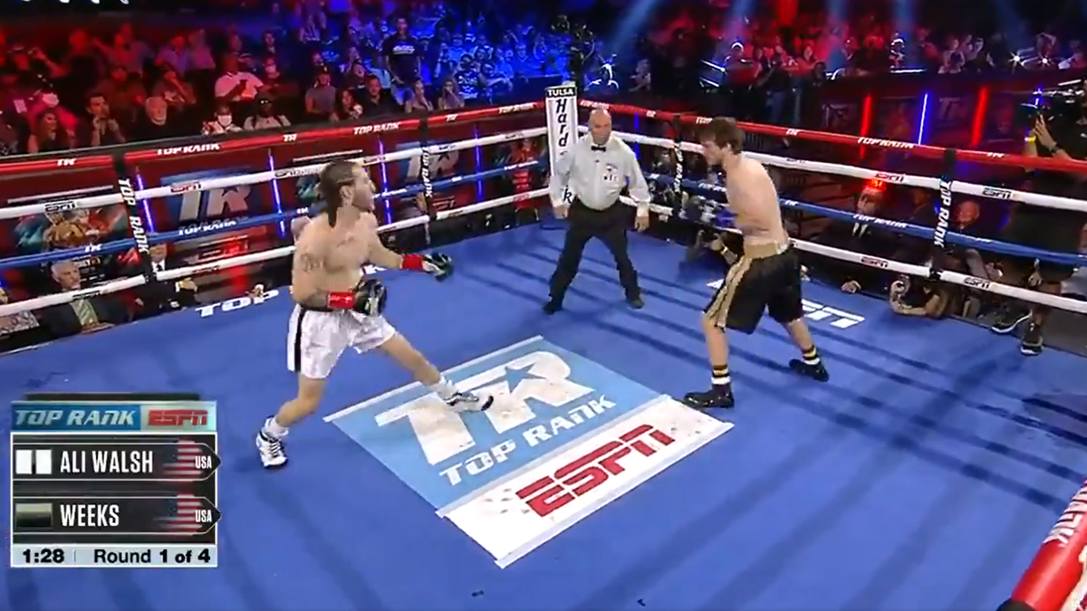 Muhammed Ali'nin torunu rakibini yere serdi