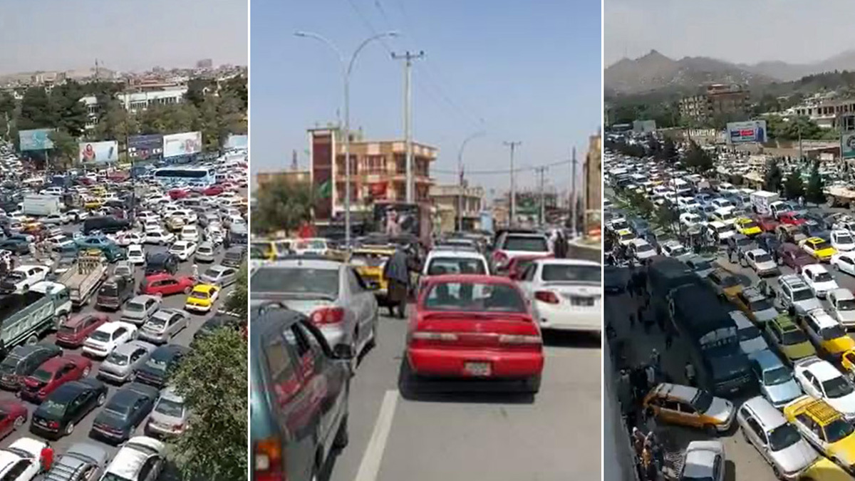 Kabil'den kaçış başladı: Uzun araç kuyrukları oluştu