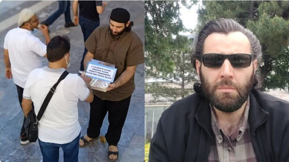Türkiye'nin göbeğinde 'Taliban' için lokum dağıttı