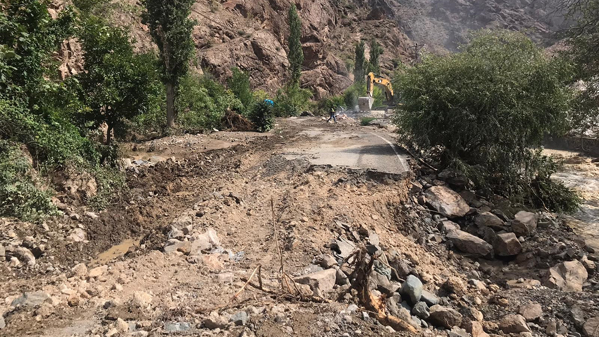 Artvin'de heyelan: 14 köy yolu ulaşıma kapandı