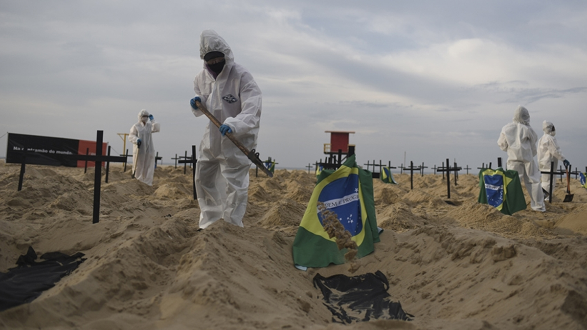 Brezilya'da koronadan ölenlerin sayısı 570 bini aştı