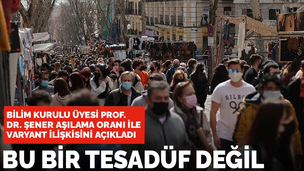 Bilim Kurulu Üyesi Prof. Dr. Şener aşılama oranı ile varyant ilişkisini açıkladı: Tesadüf değil