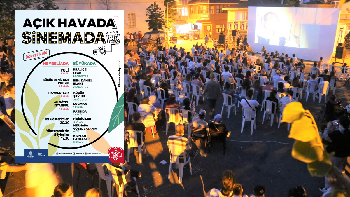 'Açık havada sinemada' Adalar'da gösterime başlıyor