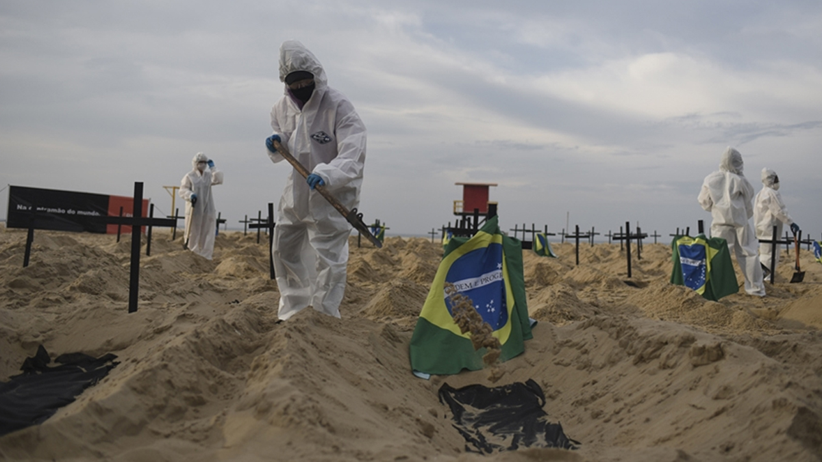 Brezilya'da koronadan ölenlerin sayısı 574 bini aştı
