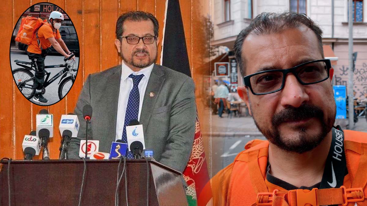 Afganistan'ın eski bakanı Almanya'da kuryelik yapıyor