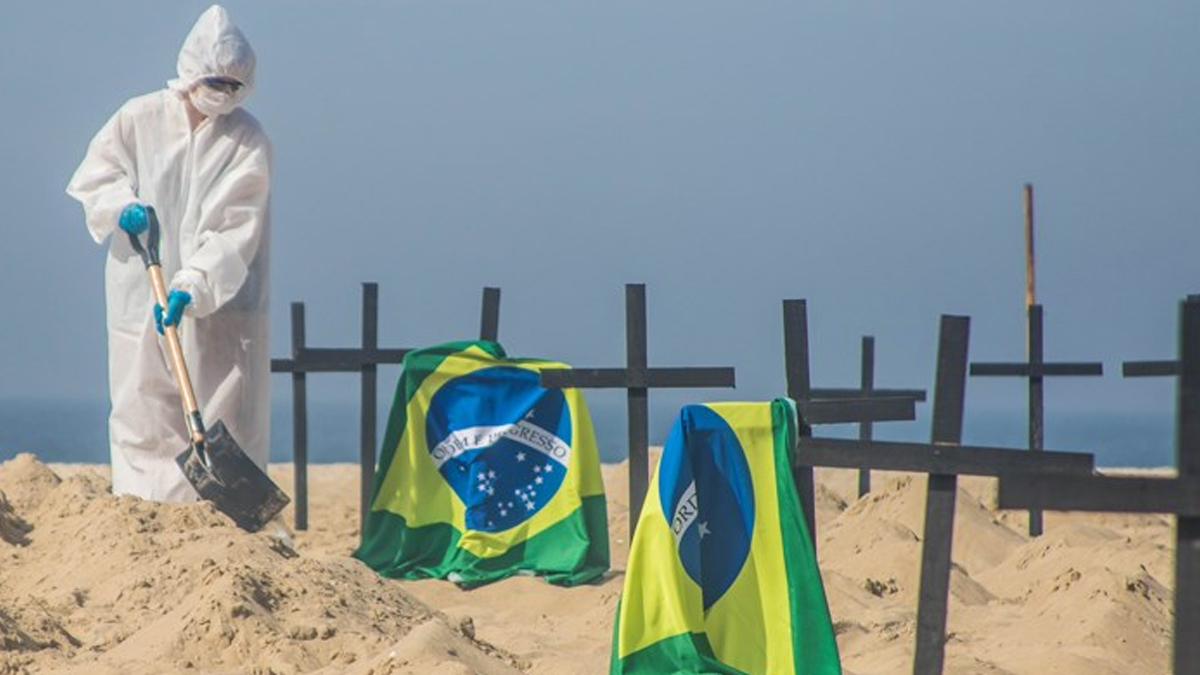 Brezilya'da can kayıpları 575 bine yaklaştı