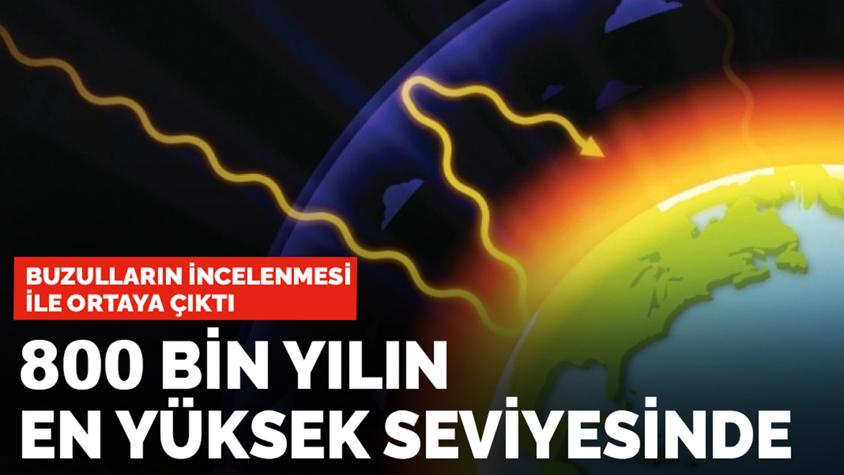 Buzulların incelenmesi ile ortaya çıktı! 800 bin yılın en yüksek seviyesinde