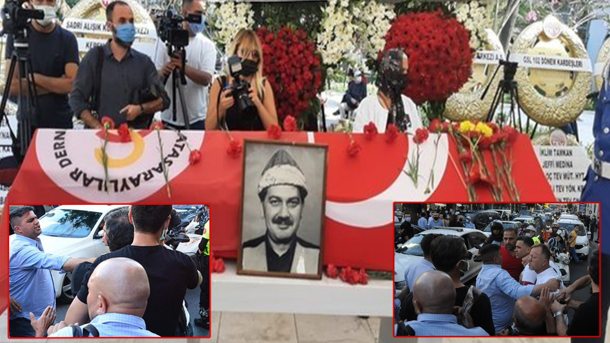 Ferhan Şensoy'un cenazesinde Beşiktaşlı taraftarlardan çirkin saldırı