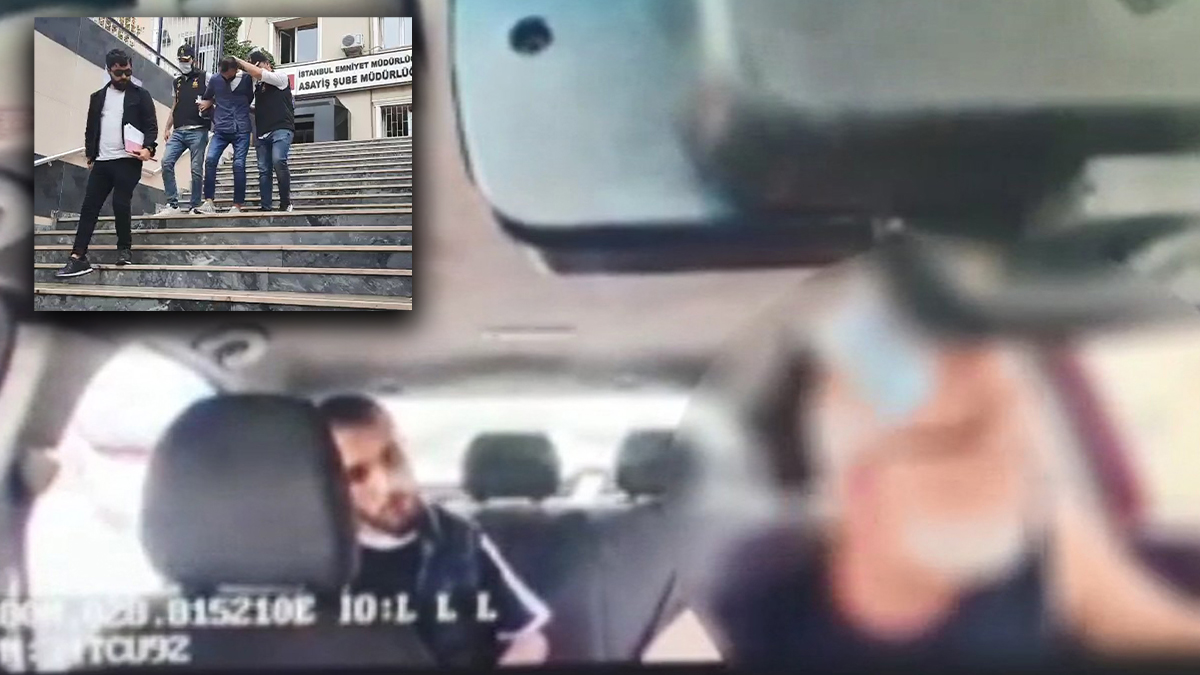 Taksiciye ateş açmışlardı... Korku dolu anlar kamerada