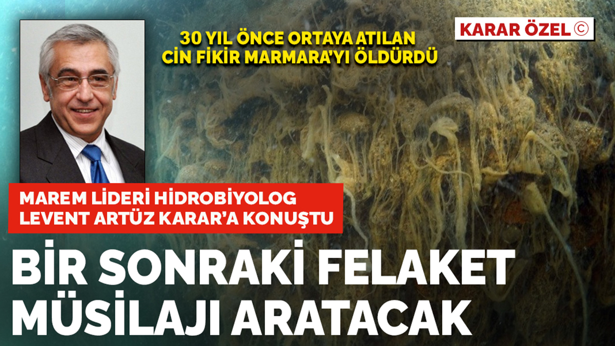 Hidrobiyolog Levent Artüz: Cin fikir Marmara'yı öldürdü bir sonraki felaket müsilajı aratacak