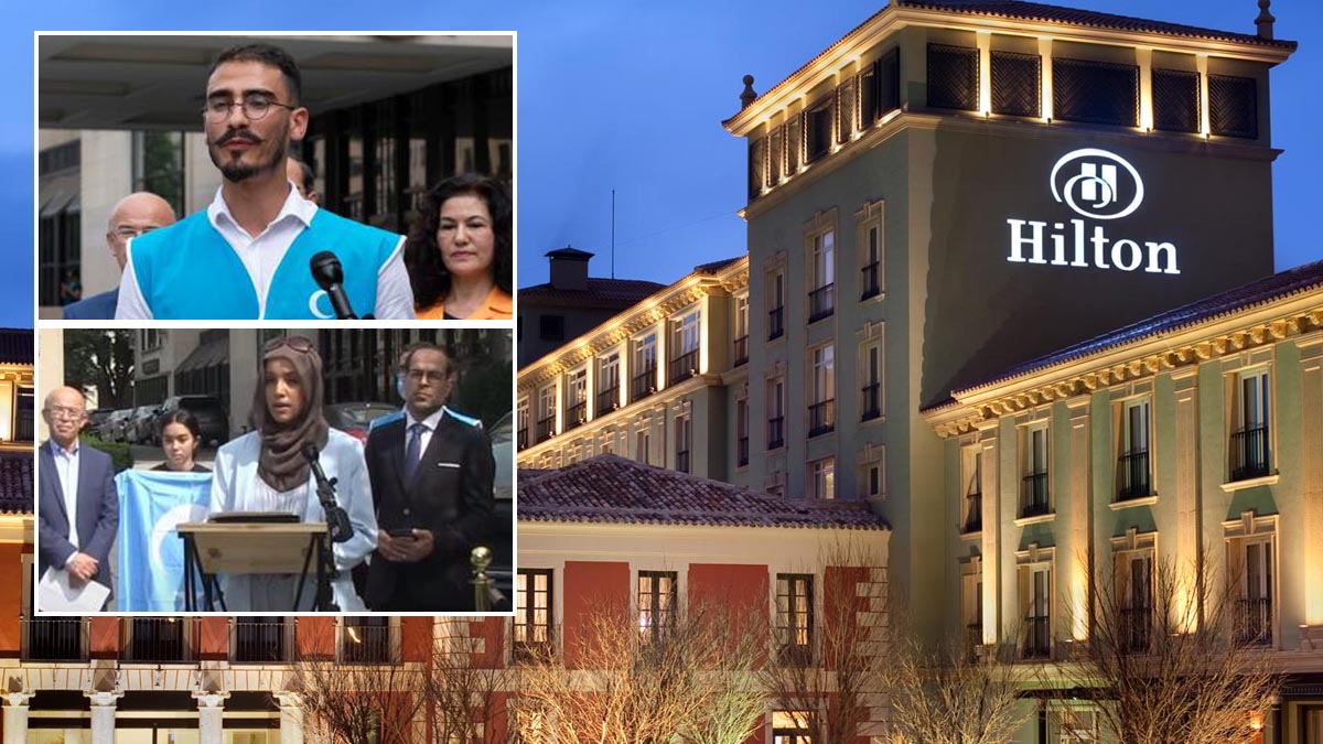 Uygur Türklerinden, Hilton'a soykırım ortaklığı suçlaması
