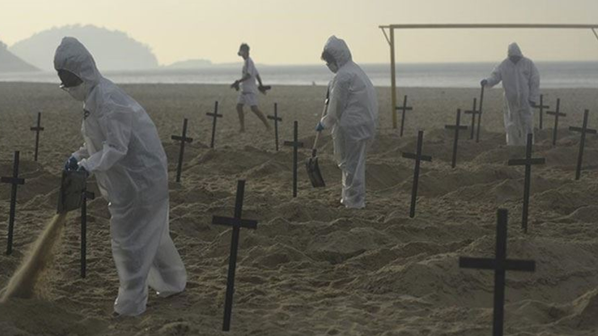 Brezilya'da can kaybı 595 bine yaklaştı