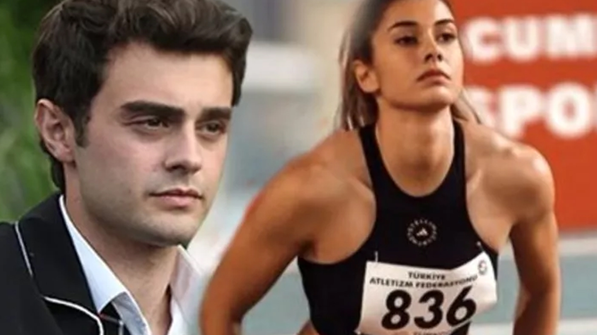 Sürpriz aşk! Genç oyuncu milli atletle birlikte