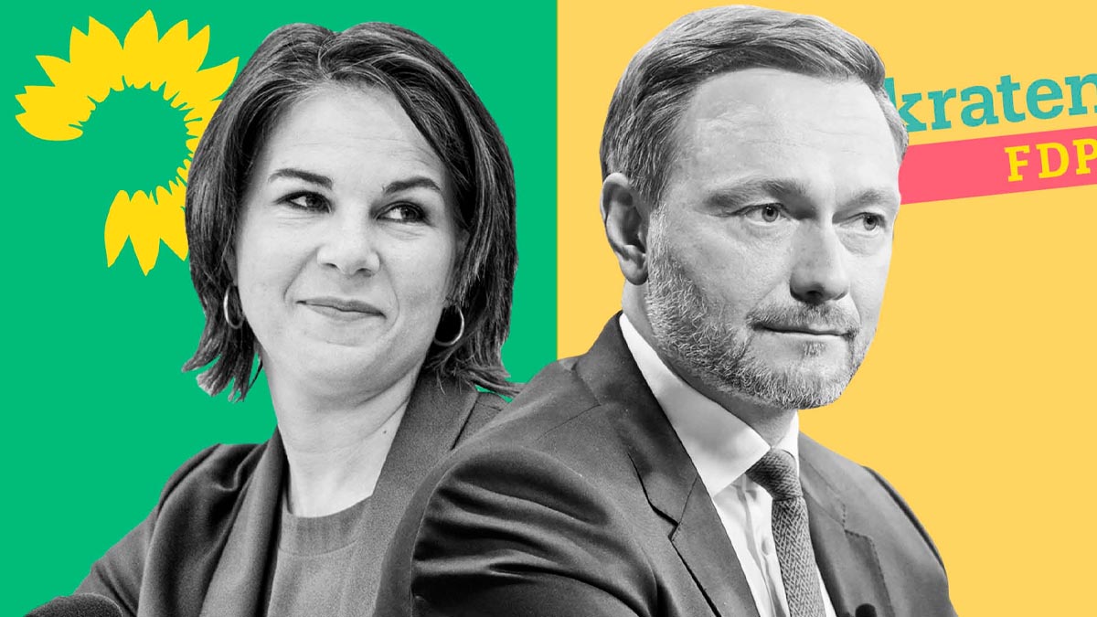 Almanya'da FDP ve Yeşiller'in koalisyon görüşmesi