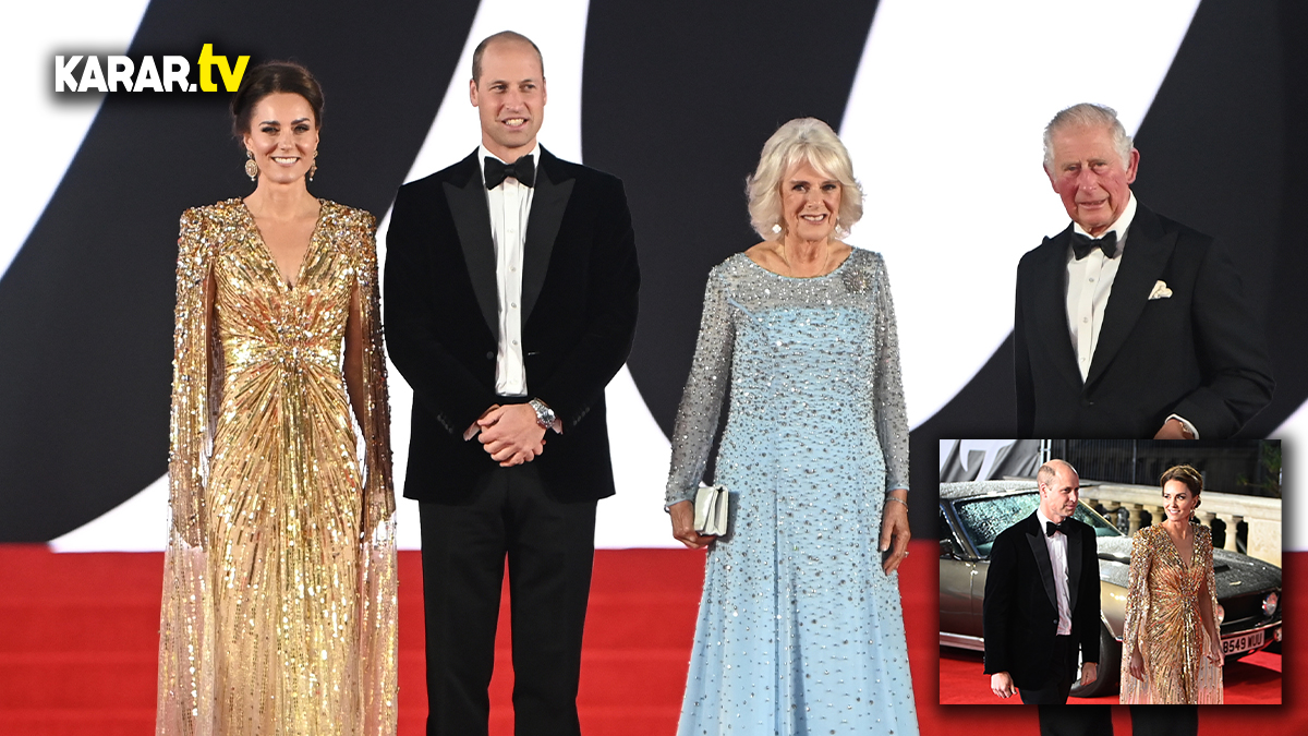 James Bond'un son filminin galasına Kraliyet ailesi de katıldı