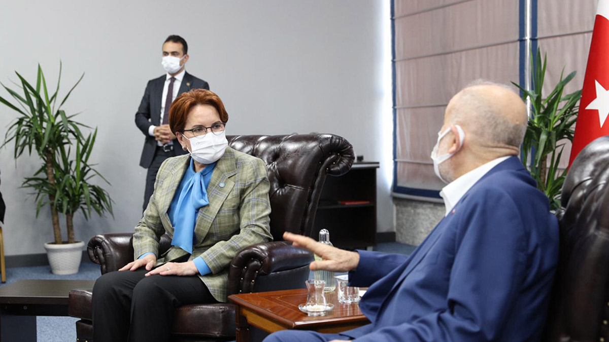 Akşener'den Asıltürk için Karamollaoğlu'na taziye ziyareti