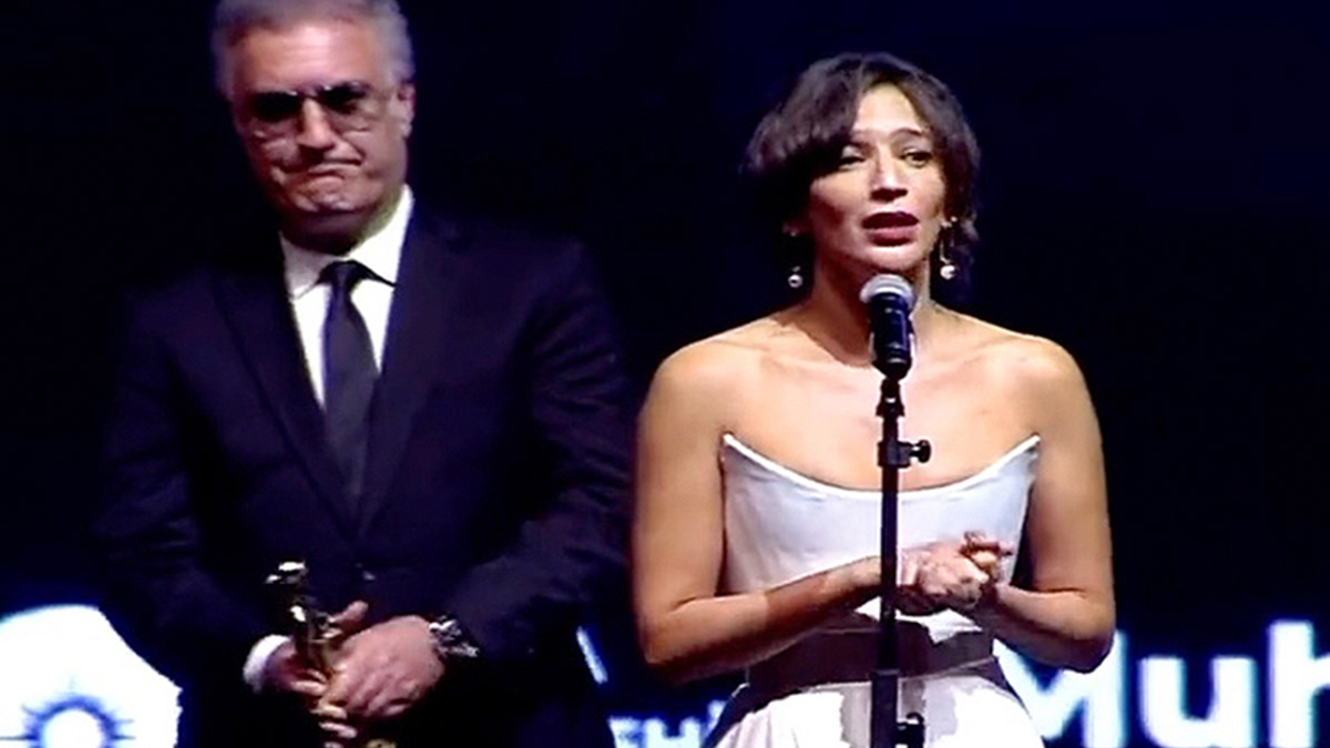 Nihal Yalçın'ın ödül konuşmasında yaşadıklarına Kaftancıoğlu'ndan destek