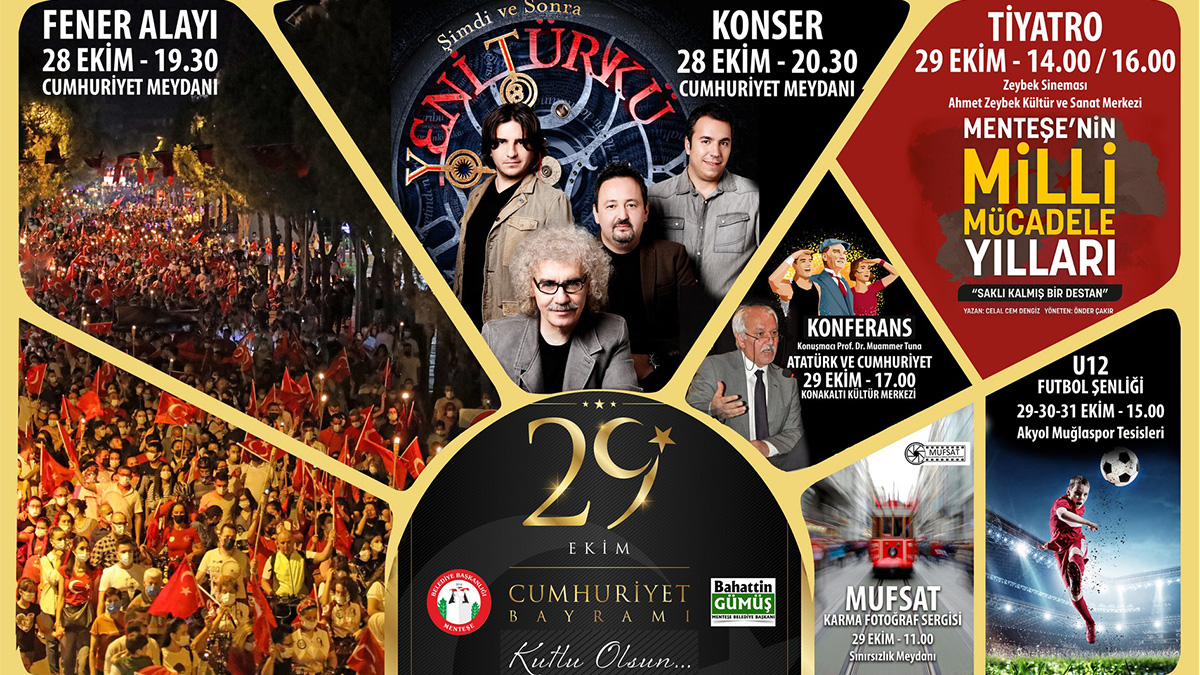 29 Ekim Cumhuriyet Bayramı Menteşe’de coşkuyla kutlanacak