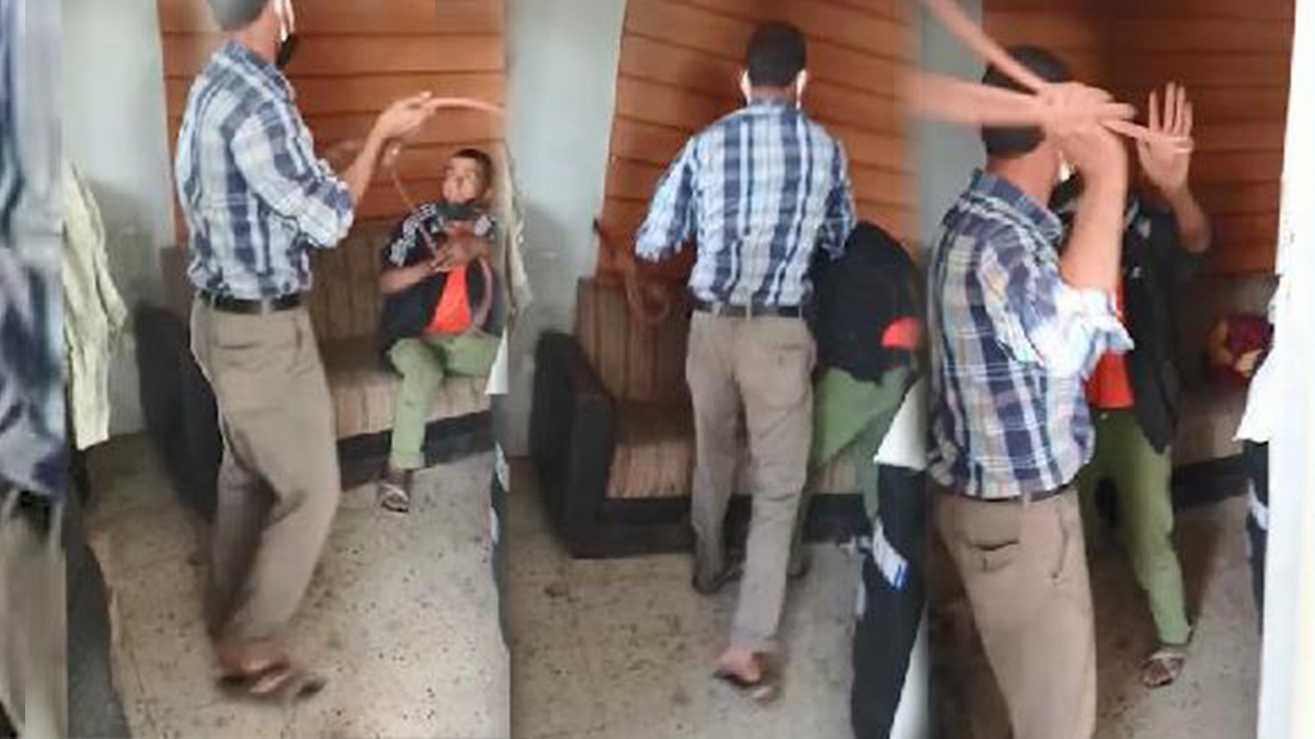 Lastikçi ustasından çırağına hortumlu dayak