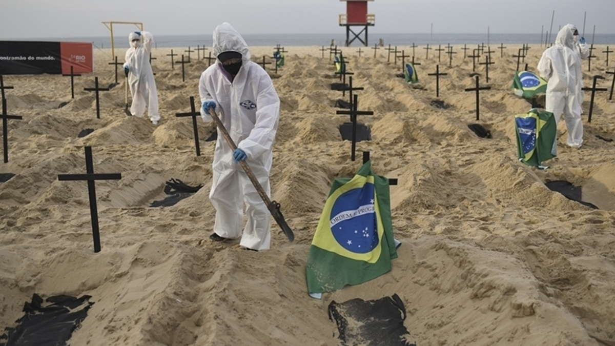 Brezilya'da koronadan ölenlerin sayısı 606 bini aştı