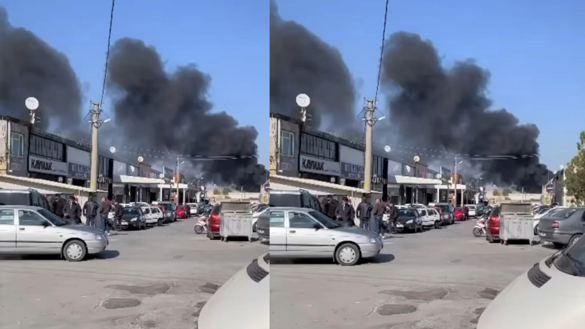 Kauçuk fabrikasında yangın