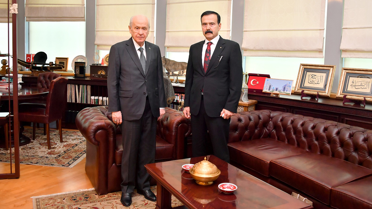 Organize suç örgütü lideri Kürşat Yılmaz'dan MHP lideri Bahçeli'ye ziyaret