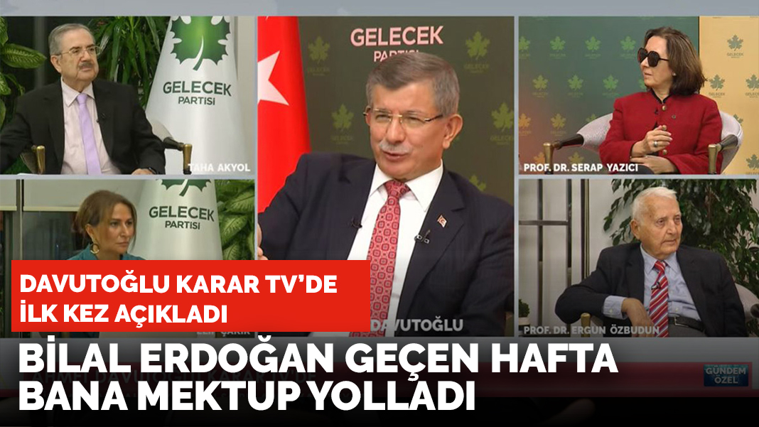 Davutoğlu ilk kez açıkladı: Güçlendirilmiş Parlamenter Sistem modelini biz ortaya koyduk